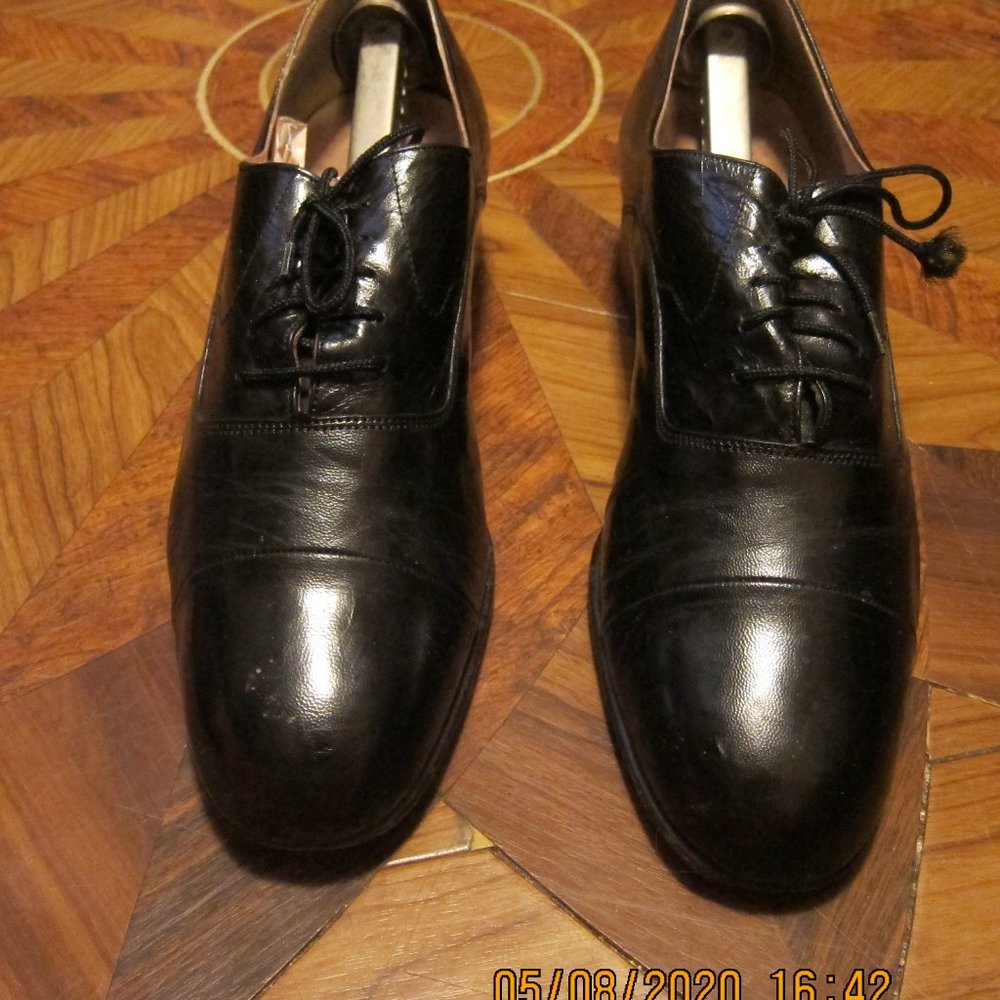Black Leather Shoes - 8 1/2
